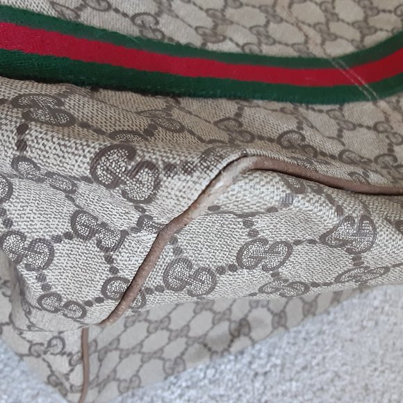 Authentic Gucci Weekender Web Mono Canvas Duffle - Picture 3 of 12